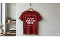 CUSTOMISED TSHIRT RED - COTTON