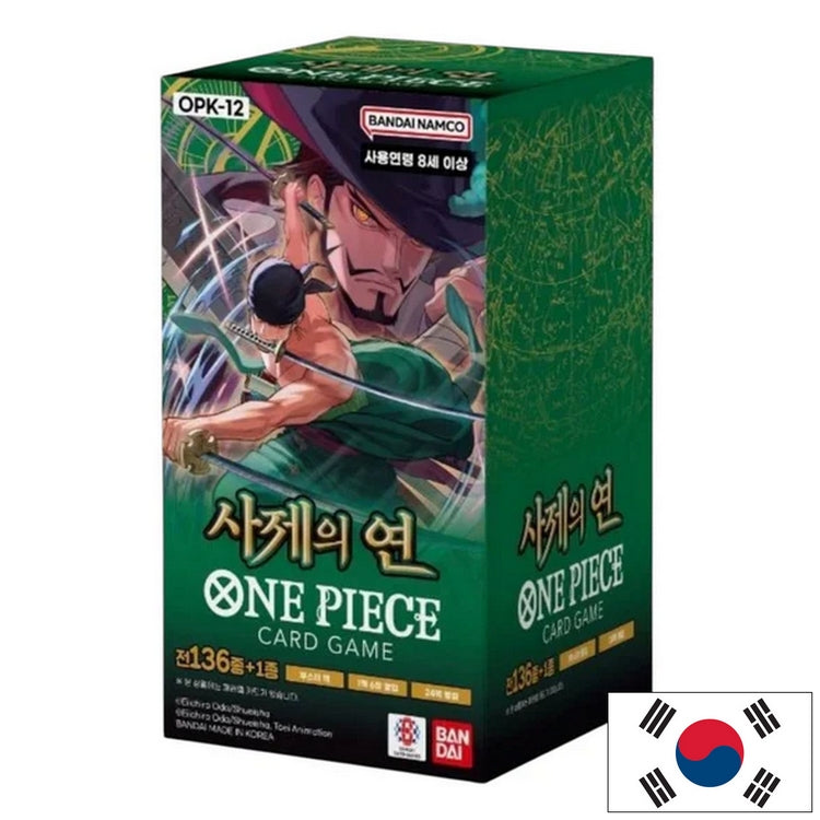 One Piece Trading Cards OPK-12 Booster Box Korean