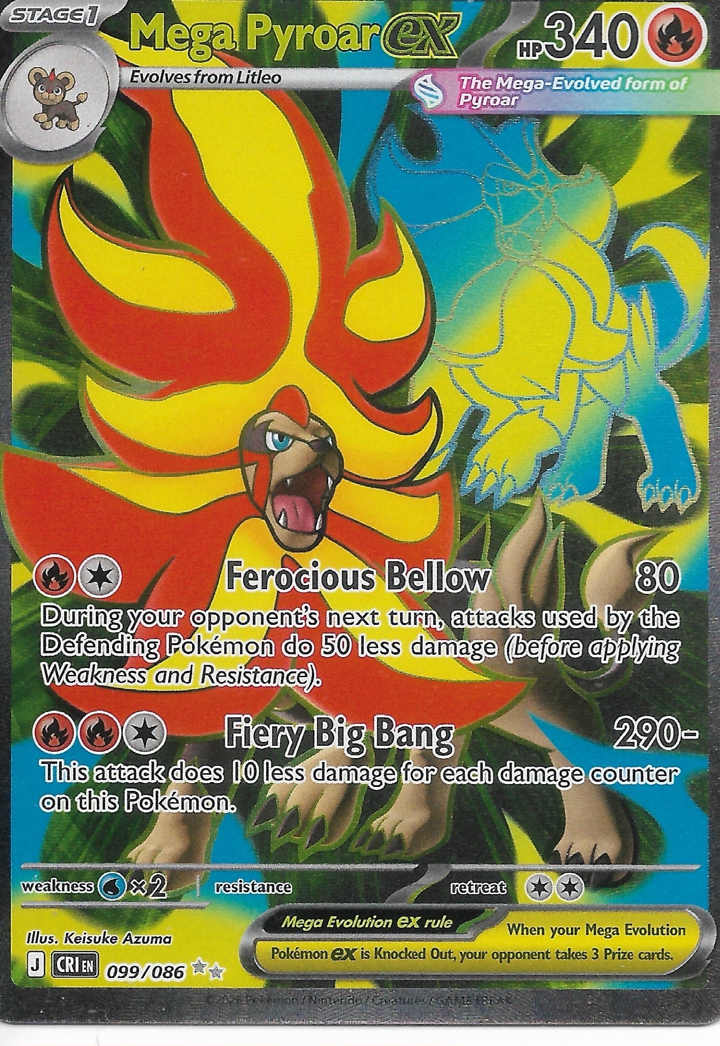 MEGA PYROAR CHAOS RISING