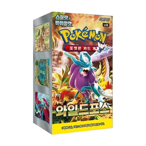 Pokemon Trading Cards Wild Force Booster Box Korean