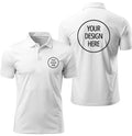 CUSTOMISED POLO TSHIRT POLYSTER - WHITE