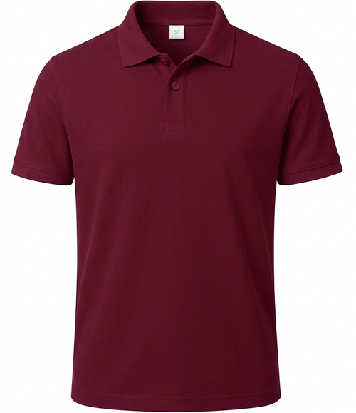 CUSTOMISED POLO TSHIRT POLYSTER - MAROON