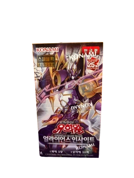 Yugioh Cards Alliance Insight Booster Box ALIN-KR Korean Ver.