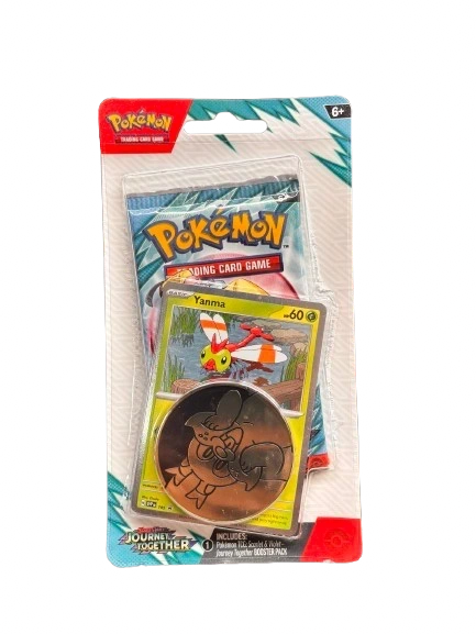 Pokemon Trading Card Journey Together Blister Pack with Promo cCard and Coin